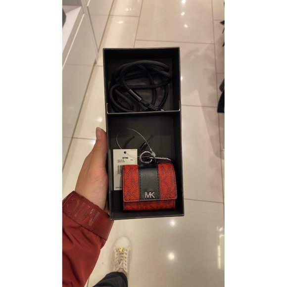 Michael Kors Handbags - Michael Kors AirPod Lanyard Case for Apple AirPods Pro Chili